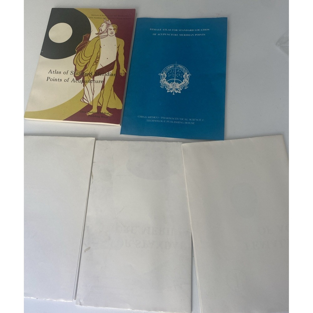 Vintage Acupuncture Meridian book  Point Charts 3 Posters